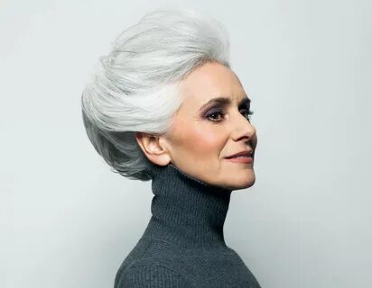 Graue haare frisuren ab 50
