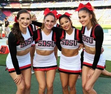 See more San Diego State cheerleaders HERE Cheerleading, Foo