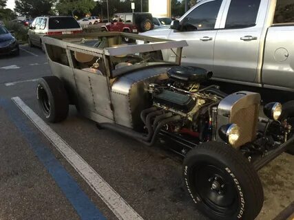 Found a sick rat rod too!