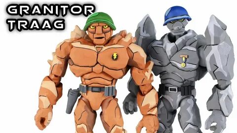 NECA TRAAG & GRANITOR TMNT EXCLUSIVE 2 Pack Action Figure Re