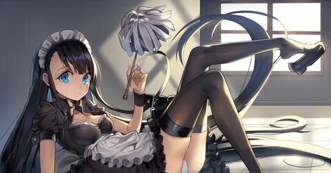 Original Anime Art. Maid / Горничная / Служанка Пикабу