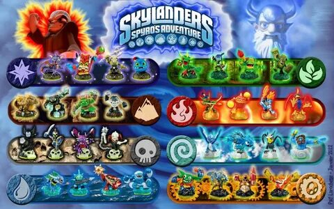 Skylanders Spyro's adventure Skylanders figures, Skylanders 