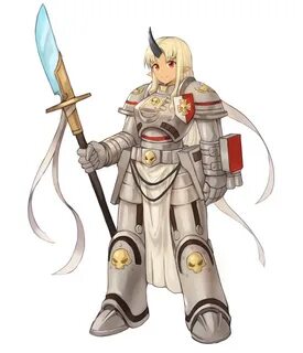 Safebooru - 1girl absurdres armor bangs blonde hair commissi