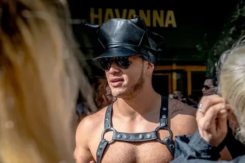 A Man In A Leather Hat And Costume Argentina Gay Pride 2017 