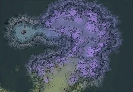 Cavern Fungiwood 2-Minute Tabletop in 2022 Dungeon maps, Fan