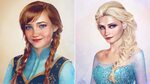 Anna and Elsa join artists series of classic Disney princess