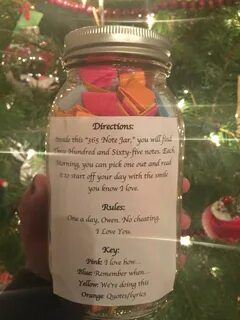 365 day note jar for boyfriend or girlfriend. Diy gifts for 