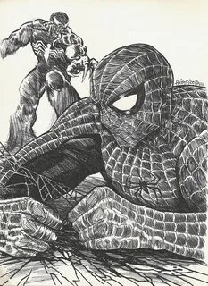 Spider Man Vs Venom Drawings - Floss Papers