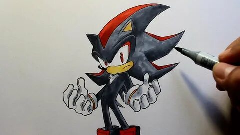 Wie zeichnet man Shadow Sonic the Hedgehog zeichen tutorial 