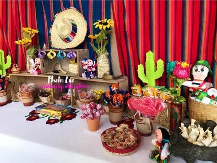 Mexican Candy table, Mexican theme party, Fiesta Mexicana, d