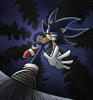 Dark Sonic. Sonic, Sonic and shadow, Sonic fan art