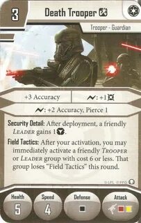 Death Troopers skirmish Imperial Deployment Cards Tyrants of