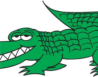 Alligator Clip Art Free 19 Crocodile Banner Black And - Croc