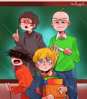 Wow, look, nothing! The best school.. Baldi's basics fanart,