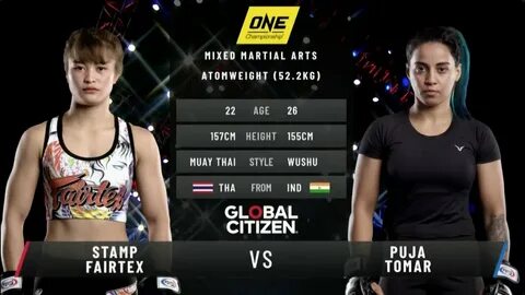 Stamp Fairtex vs. Puja Tomar: ONE A New Tomorrow (FULL MATCH