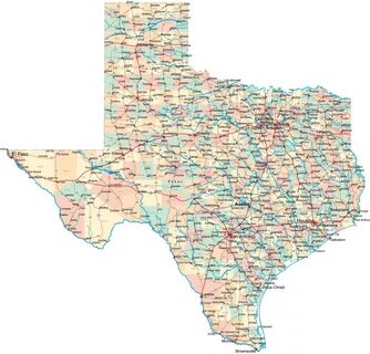 Mapa De Las Ciudades De Texas - Alberta Map