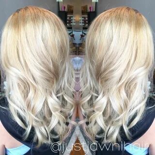 Butter blonde. Platinum and honey. Redken shades EQ gloss GI