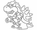 mario bowser coloring pages - Clip Art Library