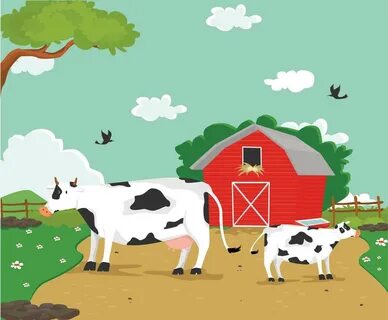 Free Cartoon Cow Illustration Vector Art & Graphics freevect