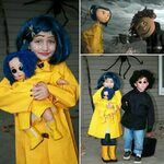 Coraline and Wybie costumes, including American Girl Bitty B