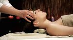 woman getting massage spa relaxing dolly Stok Videosu (%100 
