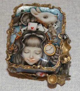Alice in Wonderland inspired jewelry box Box icon, Jewelry b