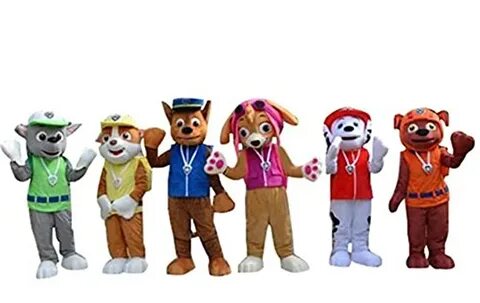 Paw Patrol Costumes Skye Everest and Chase Rubble Dress Up M