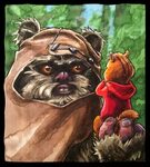 Daily Napkins: Wicket the Ewok and Alvin the Chipmunk