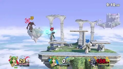 Super Smash Bros. Ultimate match - Palutena vs. Palutena vs.