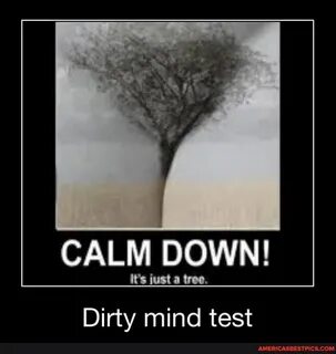 CALM DOWN! it's just a tree. Dirty mind test - America’s bes