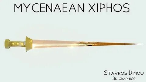 3D model Mycenaean Bronze Sword VR / AR / low-poly CGTrader