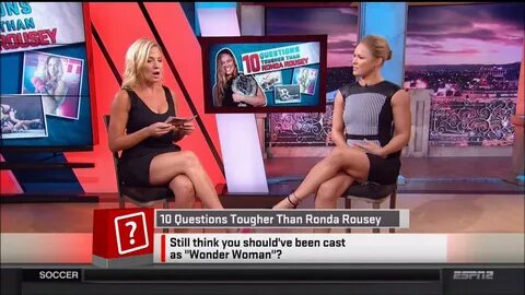 Michelle Beadle & Rhonda Rousey (Thigh Spectacular)Sportsnat