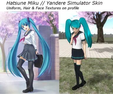 Yandere Sim - Hatsune Miku Skin by Atira01 on DeviantArt