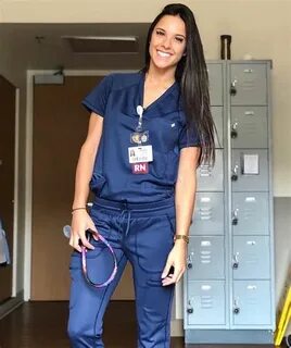 Sexy Nurse Scrubs In Blue Free Nude Porn Photos