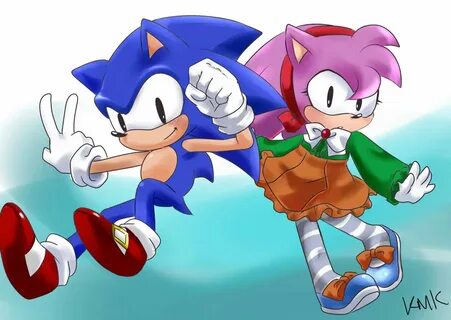 Sonic and Amy:. - Sonic and Amy tagahanga Art (29284332) - F