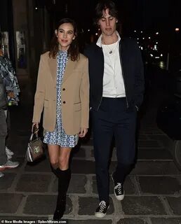 Alexa Chung, 36, looks effortlessly chic in a camel blazer i