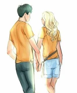 Percy Jackson x Annabeth Chase holding hands lovely Percabet
