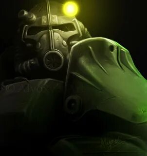 Alyoxy's Art - Fallout 4 Power Armour Fan Art