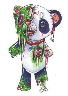 Zombie Panda by SecretsSecret on deviantART Zombie drawings,