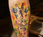 Giraffe tattoo by Vasilii Suvorov Post 20614 Giraffe tattoos