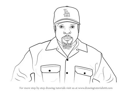 Learn How to Draw Ice Cube (Rappers) Step by Step : Drawing 