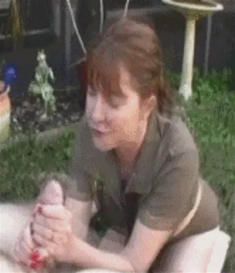 GIFs - Outdoor Cum Shot