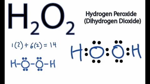H2O2 Lewis Structure - How to Draw the Dot Structure for H2O