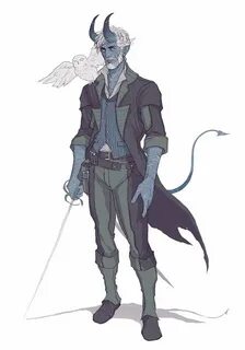 Tiefling Fighter in 2019 Character art, Character design, Ch