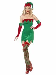 Elf Costume, with Hat & Gauntlets Smiffys