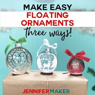 Easy Floating Ornaments with a Cricut criscut Pinterest