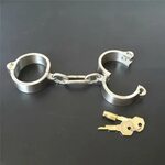 Source Sexy Handcuffs Stainless Steel Bondage Lock Fetish We