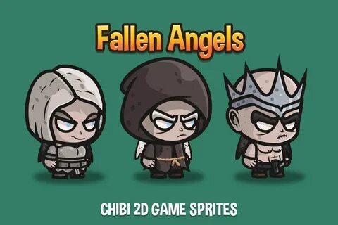 Free Fallen Angel Chibi 2D Game Sprites - CraftPix.net
