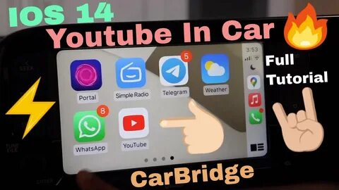 Watch Youtube In Car with IOS 14 Carplay Carbridge with IOS 