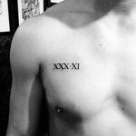 фото тату Римские цифры от 27.02.2018 № 162 - tattoos Roman 